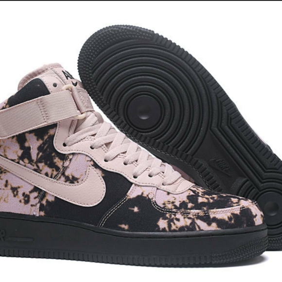 air force 1 high acid wash print